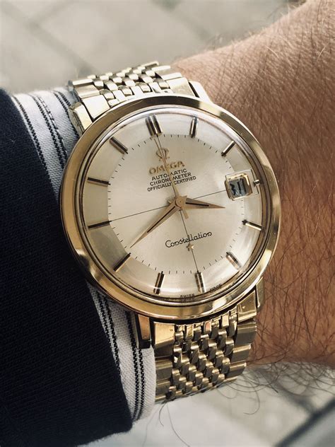 vintage omega constellation men's watch.